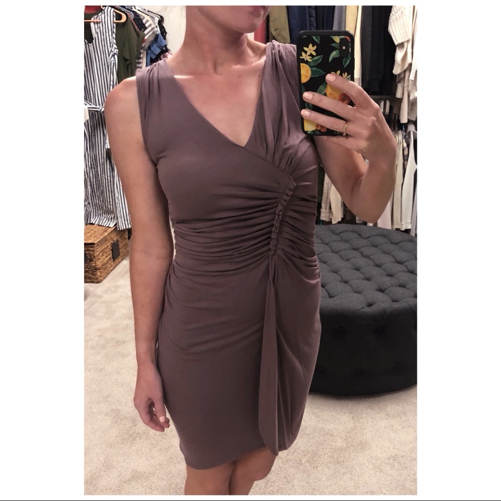 Gap Purple Side Cinched Dress